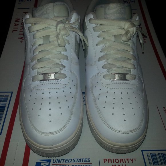 Vintage Nike Air Force 1 Shoes grey/white - Picture 3 of 9